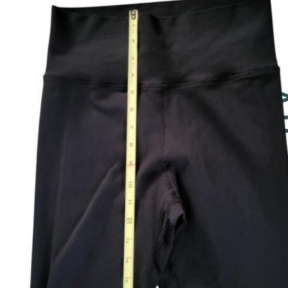 Athleta RIBBED High Waist Seamless Legging Black Yoga GYM Workout Women Medium - Picture 9 of 15